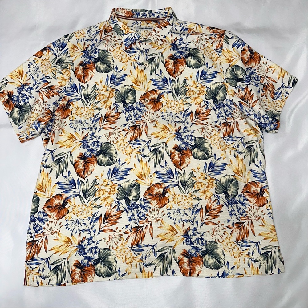 Tommy Bahama silk button-down Floral Print Men's Shirt XXL